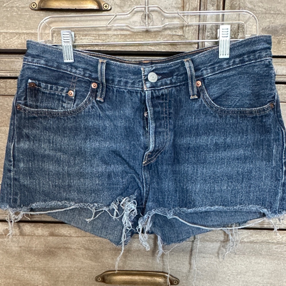 Levi's Dark Blue Jean Shorts